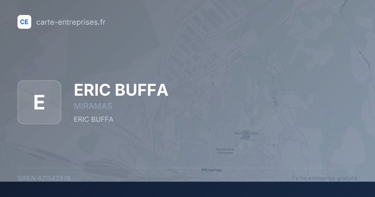 ERIC BUFFA — 421542879 — fiche entreprise
