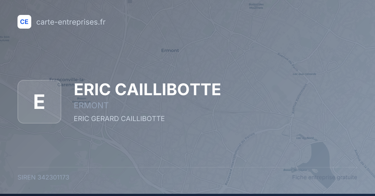 ERIC CAILLIBOTTE — 342301173 — fiche entreprise