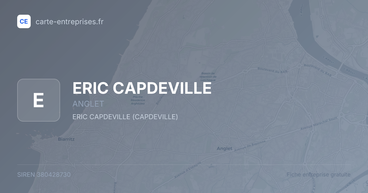 ERIC CAPDEVILLE — 380428730 — fiche entreprise