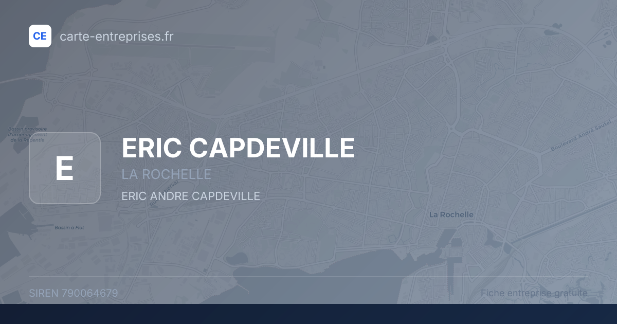 ERIC CAPDEVILLE — 790064679 — fiche entreprise