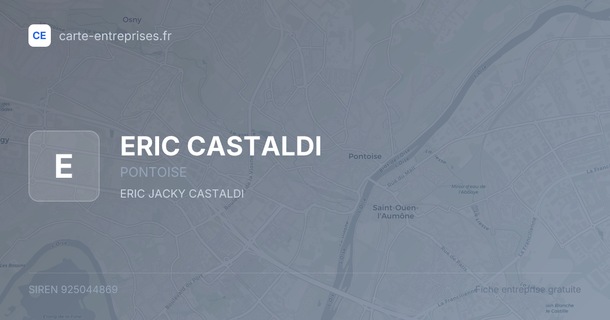 ERIC CASTALDI — 925044869 — fiche entreprise