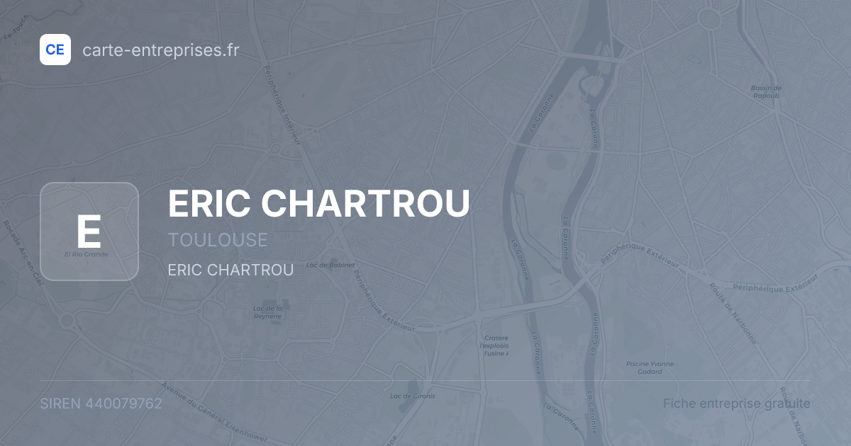 ERIC CHARTROU — 440079762 — fiche entreprise