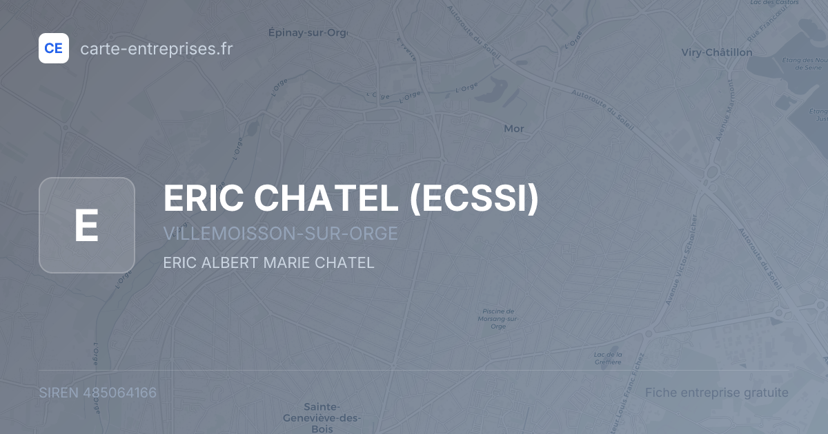 ERIC CHATEL (ECSSI) — 485064166 — fiche entreprise