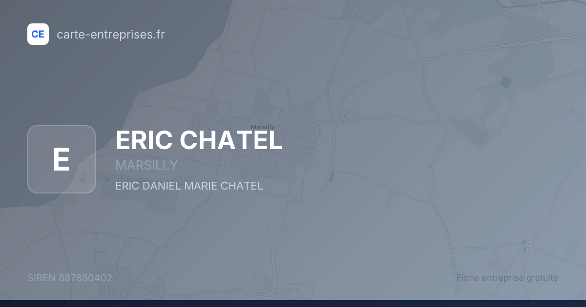 ERIC CHATEL — 887850402 — fiche entreprise