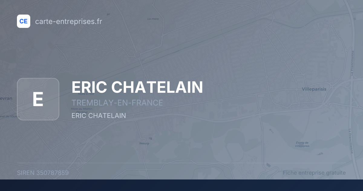 ERIC CHATELAIN — 350787859 — fiche entreprise