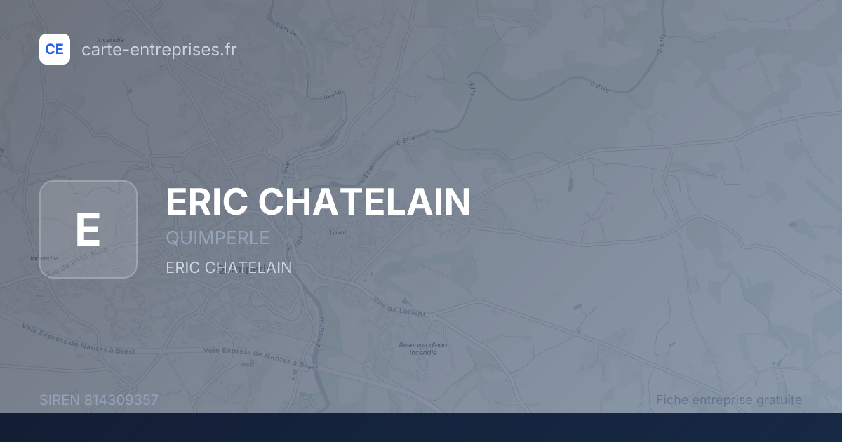 ERIC CHATELAIN — 814309357 — fiche entreprise