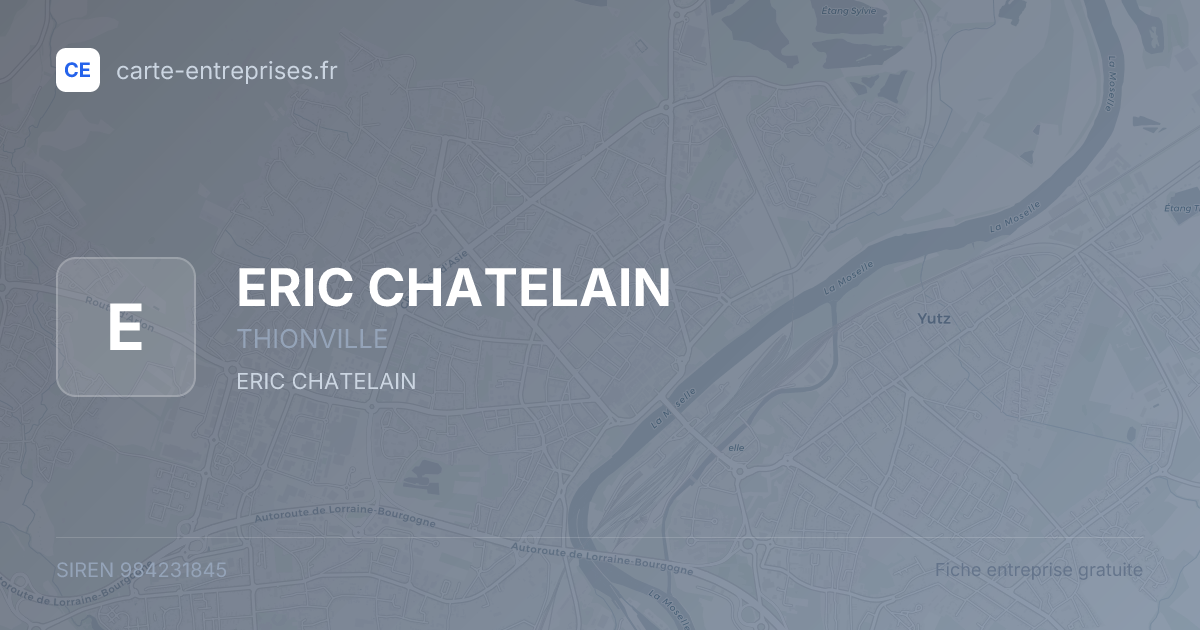 ERIC CHATELAIN — 984231845 — fiche entreprise