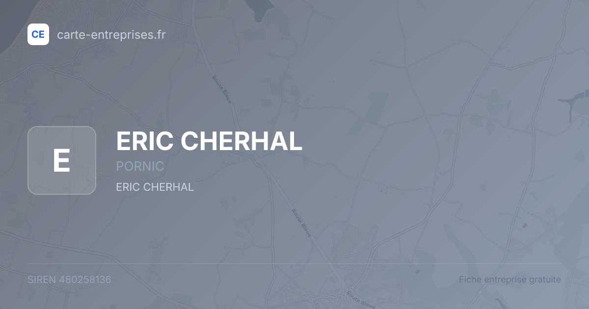ERIC CHERHAL — 480258136 — fiche entreprise