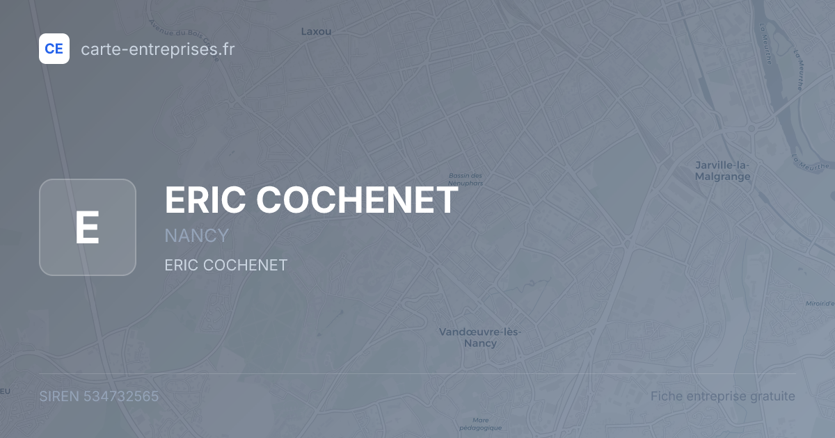 ERIC COCHENET — 534732565 — fiche entreprise