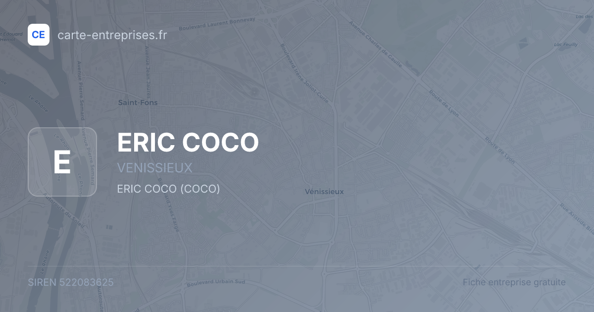ERIC COCO — 522083625 — fiche entreprise