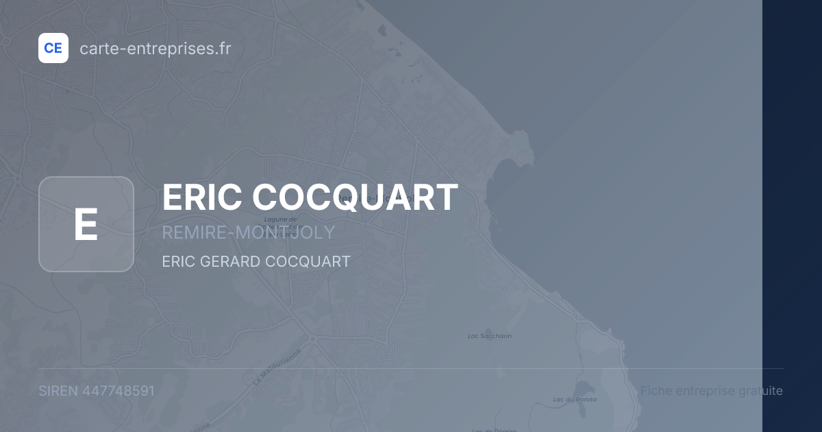 ERIC COCQUART — 447748591 — fiche entreprise