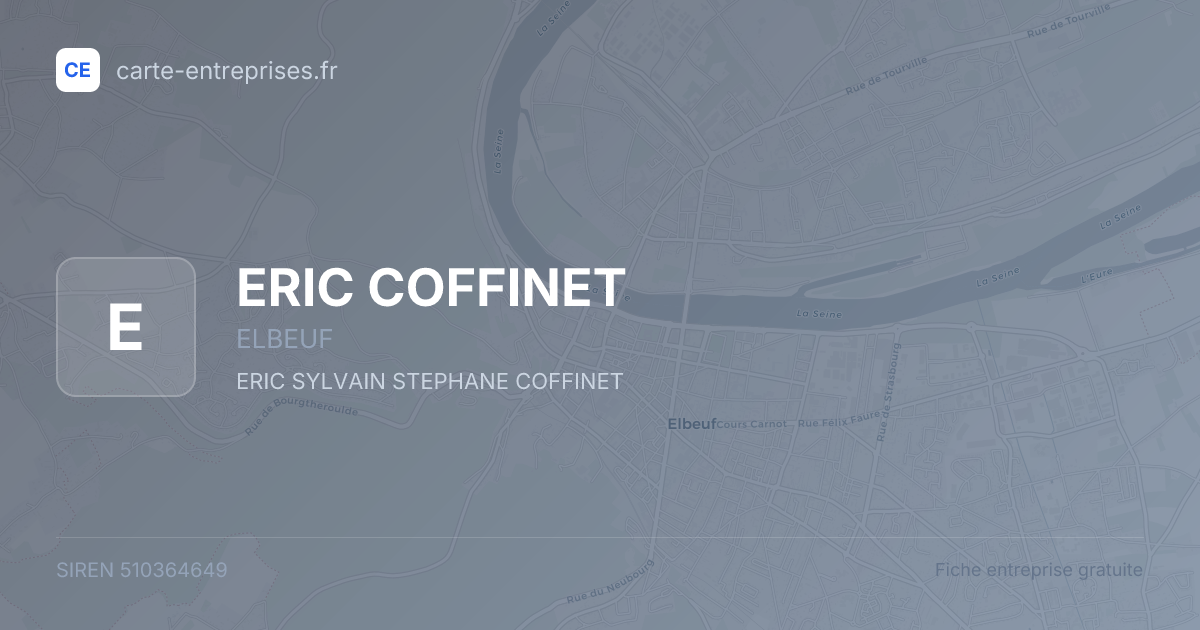 ERIC COFFINET — 510364649 — fiche entreprise