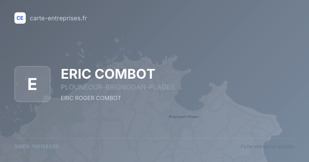ERIC COMBOT — 798198339 — fiche entreprise