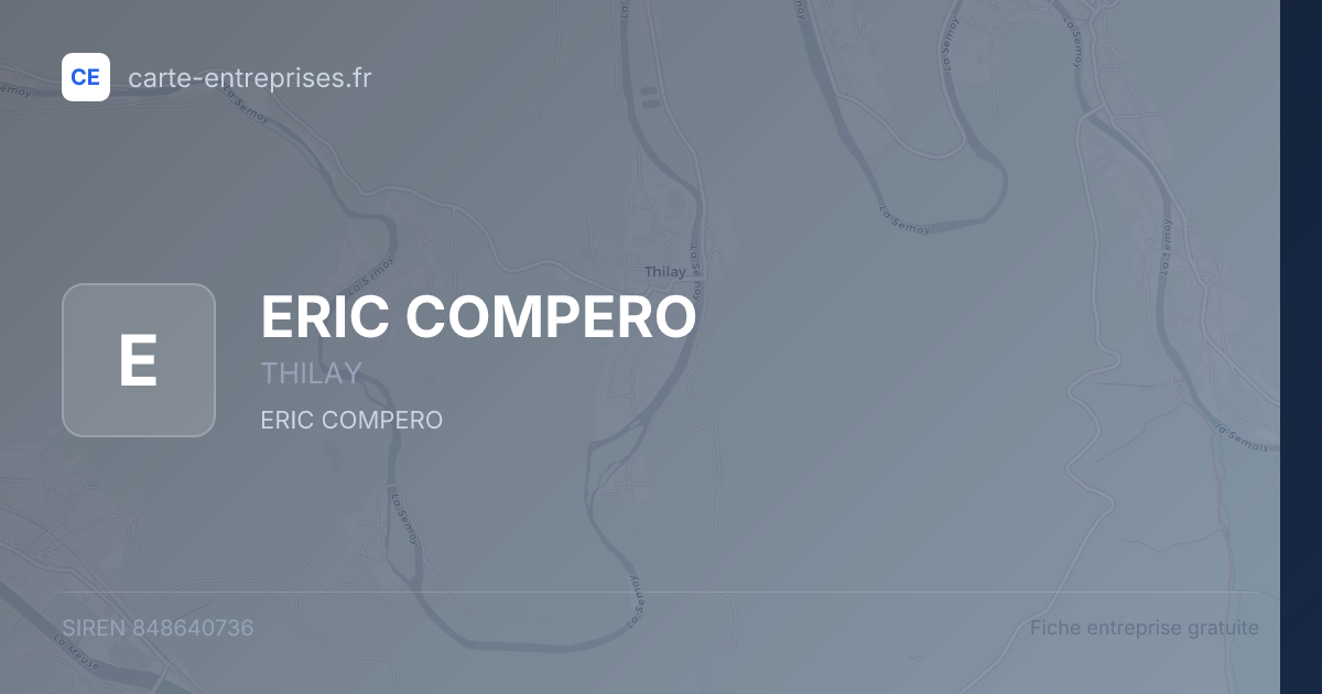 ERIC COMPERO — 848640736 — fiche entreprise