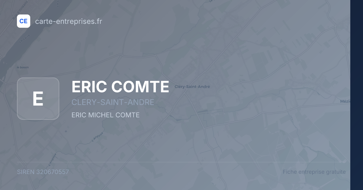 ERIC COMTE — 320670557 — fiche entreprise