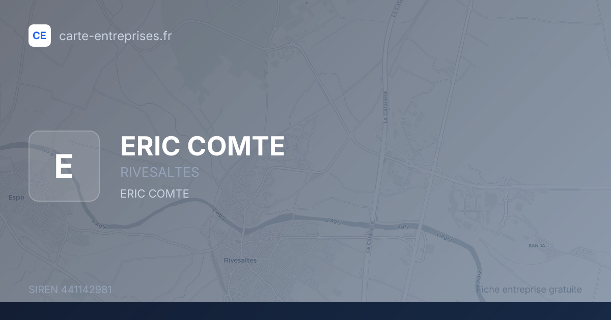 ERIC COMTE — 441142981 — fiche entreprise