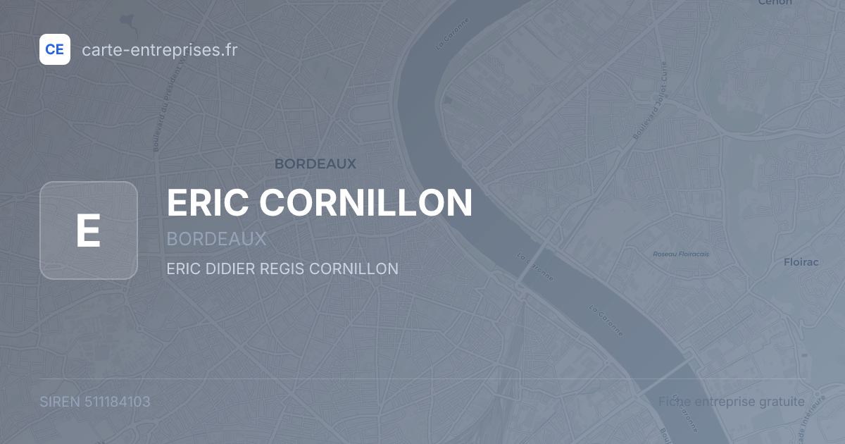 ERIC CORNILLON — 511184103 — fiche entreprise