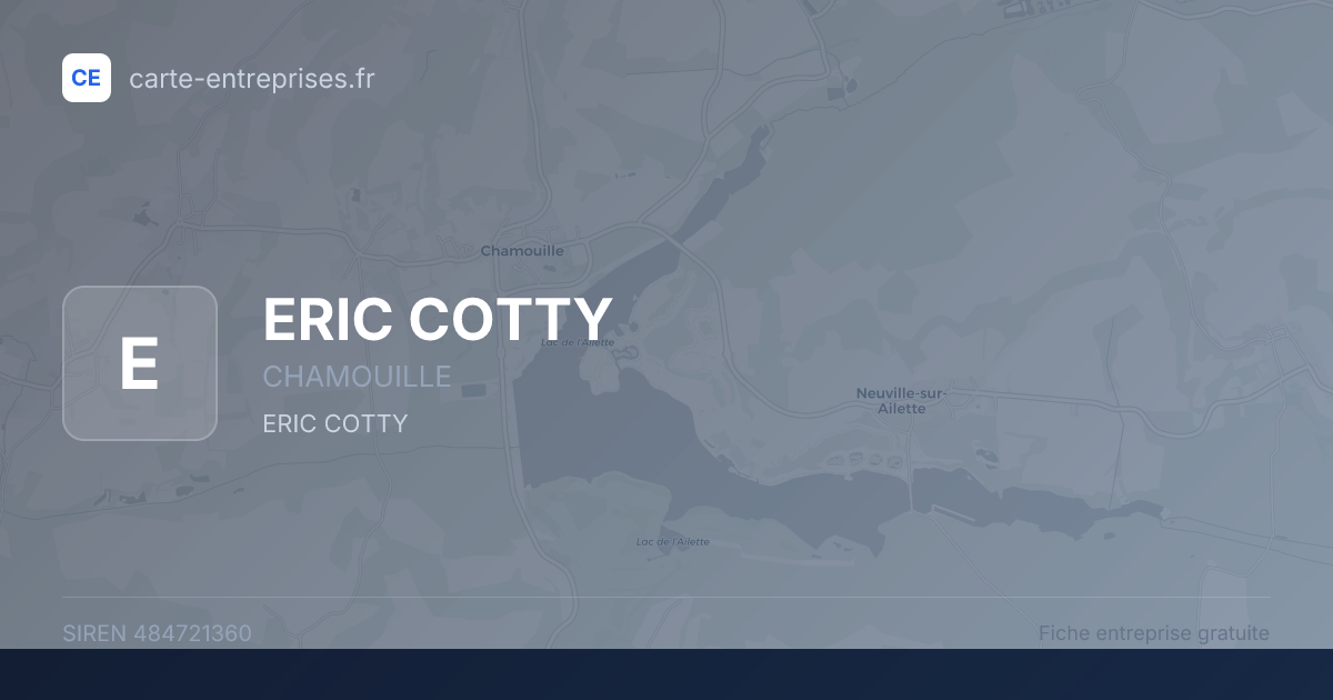 ERIC COTTY — 484721360 — fiche entreprise