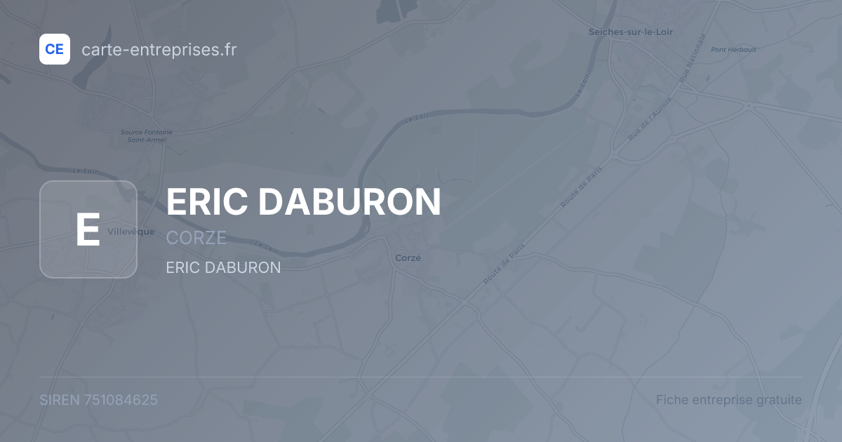 ERIC DABURON — 751084625 — fiche entreprise