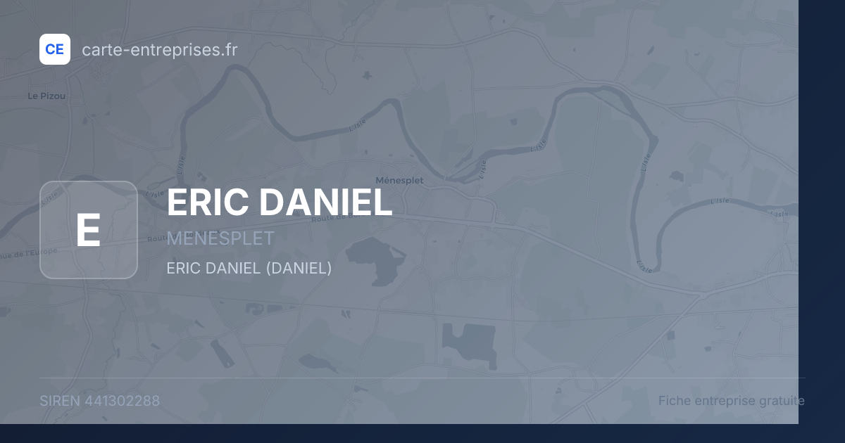 ERIC DANIEL — 441302288 — fiche entreprise