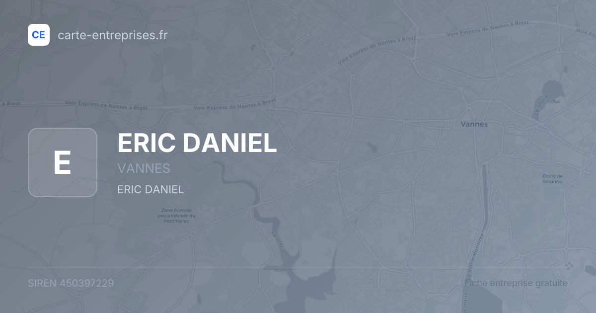 ERIC DANIEL — 450397229 — fiche entreprise