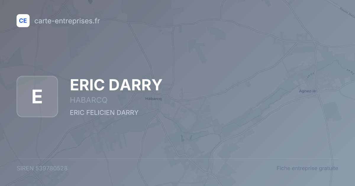 ERIC DARRY — 539780528 — fiche entreprise
