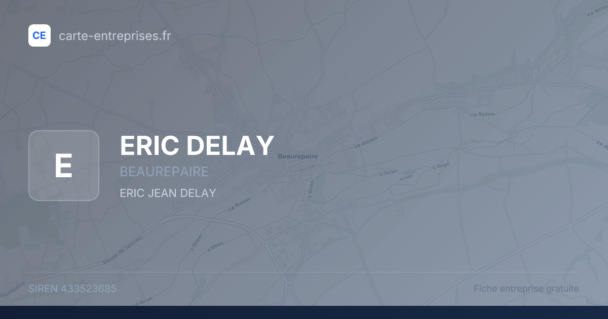 ERIC DELAY — 433523685 — fiche entreprise