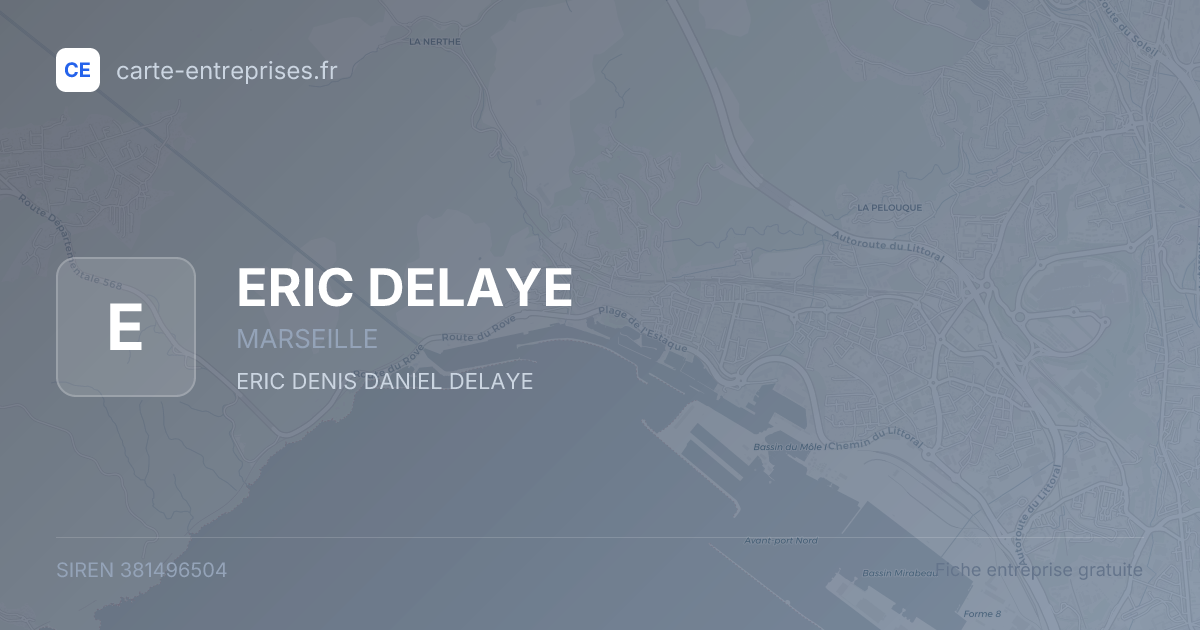 ERIC DELAYE — 381496504 — fiche entreprise