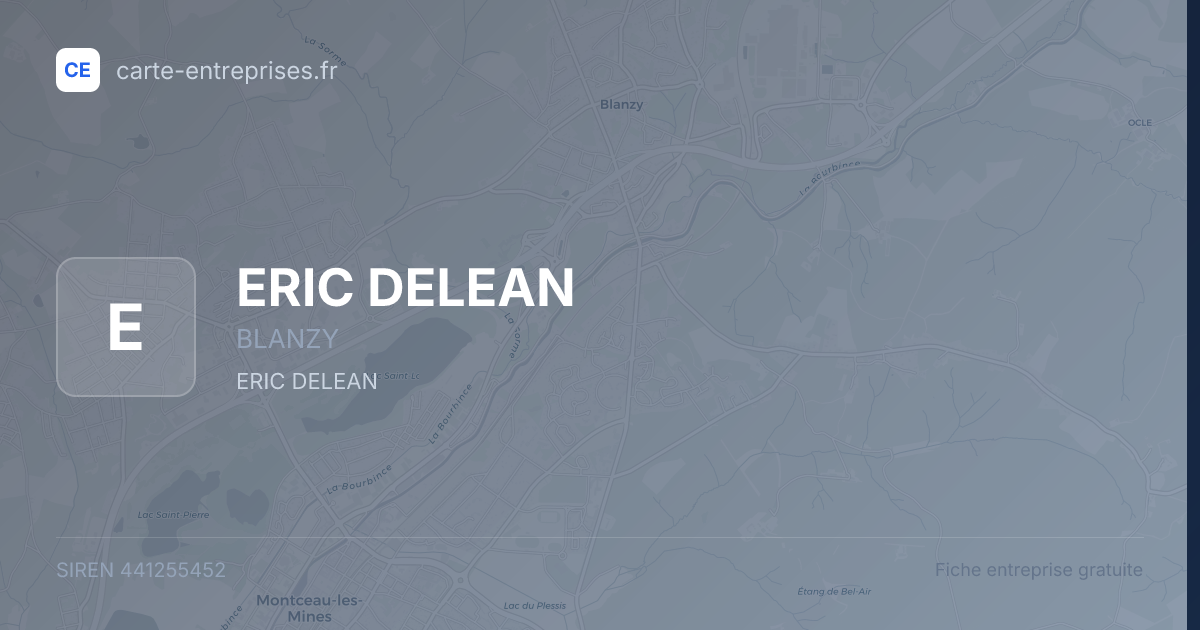 ERIC DELEAN — 441255452 — fiche entreprise