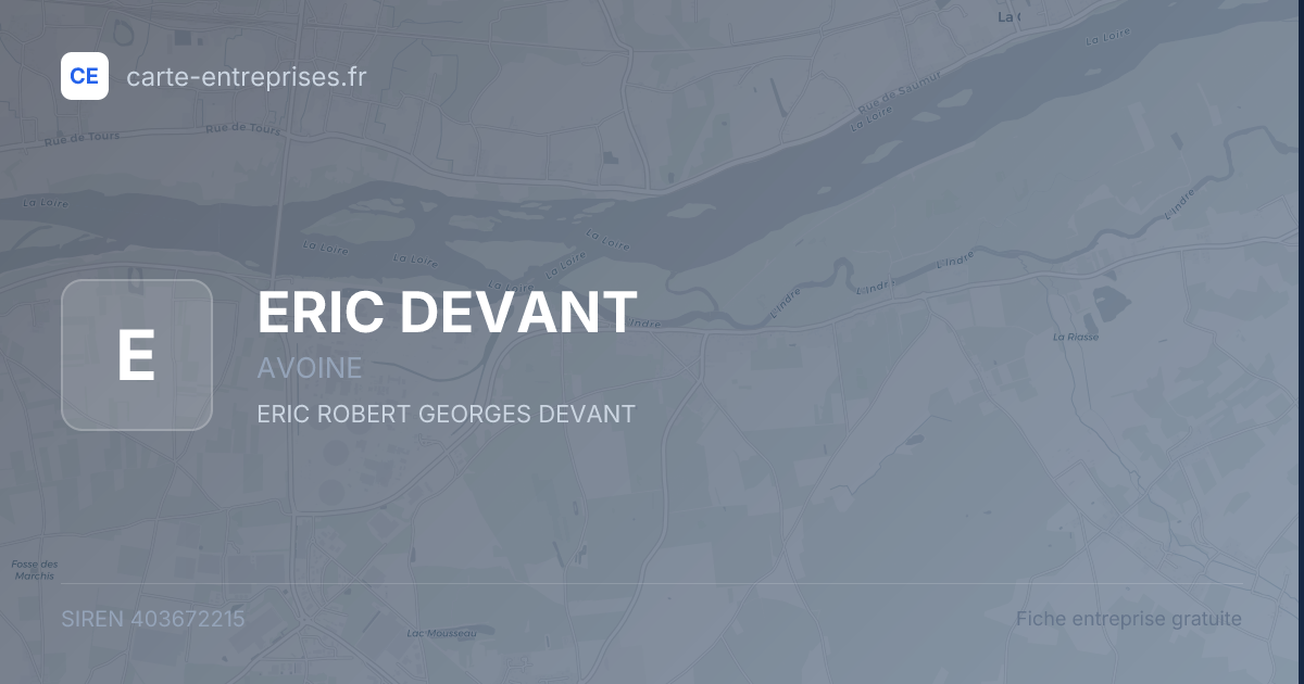 ERIC DEVANT — 403672215 — fiche entreprise