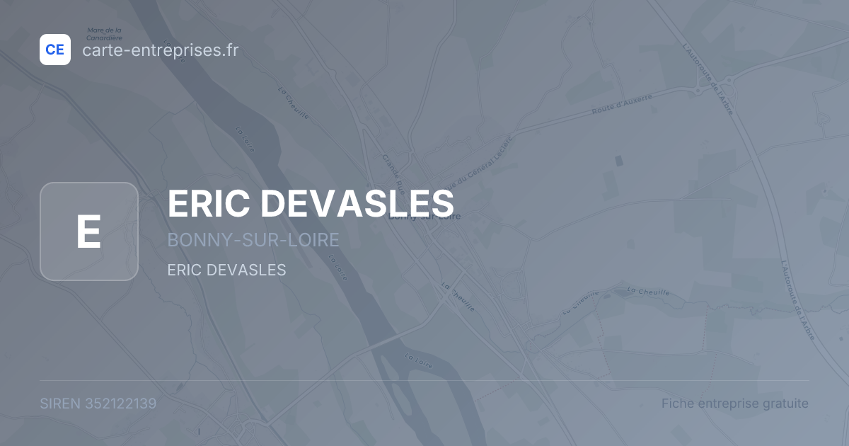 ERIC DEVASLES — 352122139 — fiche entreprise