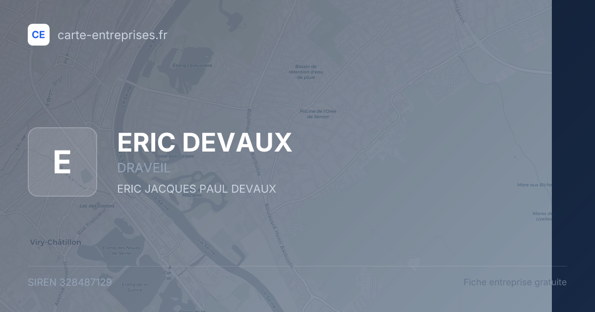 ERIC DEVAUX — 328487129 — fiche entreprise