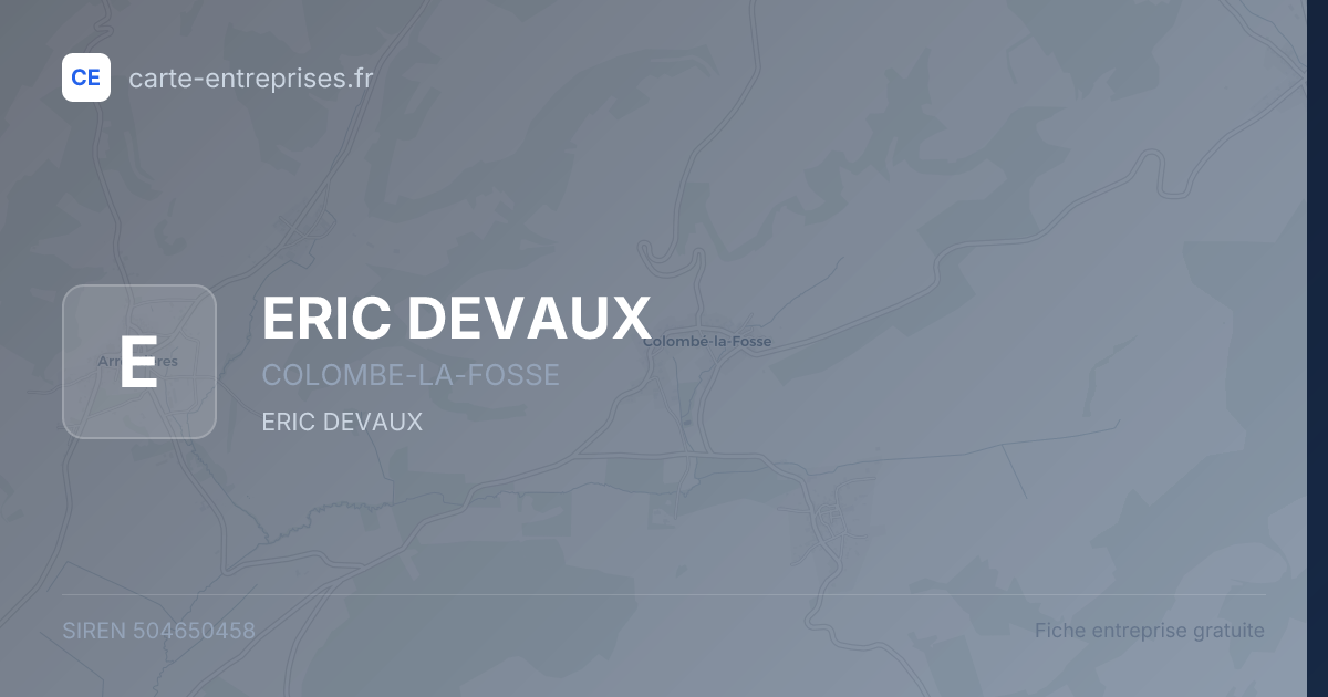 ERIC DEVAUX — 504650458 — fiche entreprise