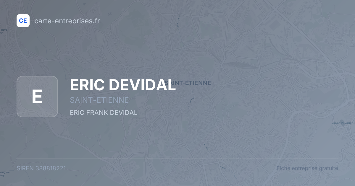 ERIC DEVIDAL — 388818221 — fiche entreprise