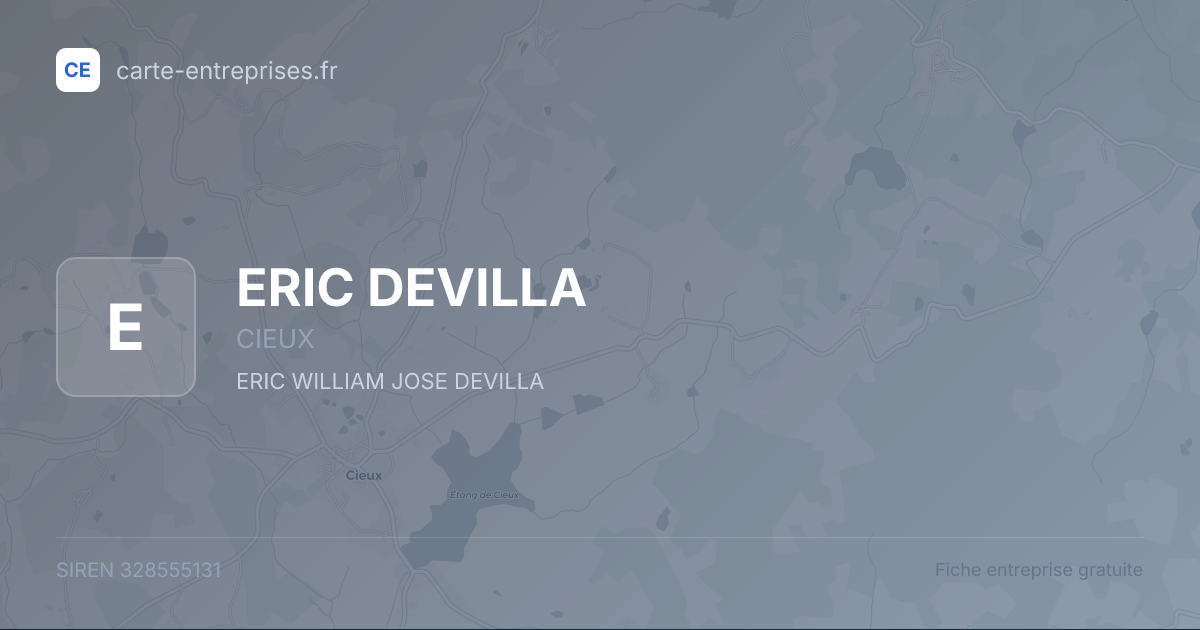 ERIC DEVILLA — 328555131 — fiche entreprise