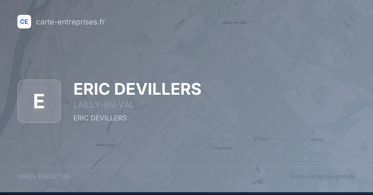 ERIC DEVILLERS — 339207136 — fiche entreprise