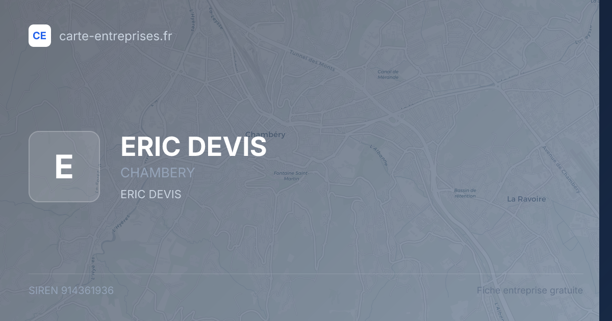 ERIC DEVIS — 914361936 — fiche entreprise