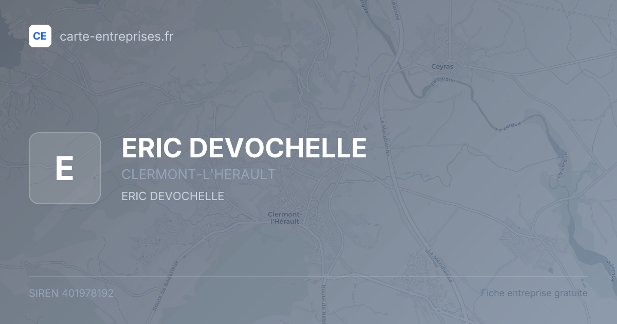 ERIC DEVOCHELLE — 401978192 — fiche entreprise