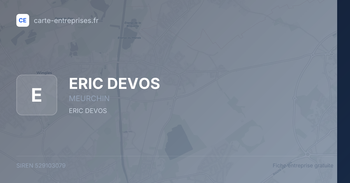 ERIC DEVOS — 529103079 — fiche entreprise