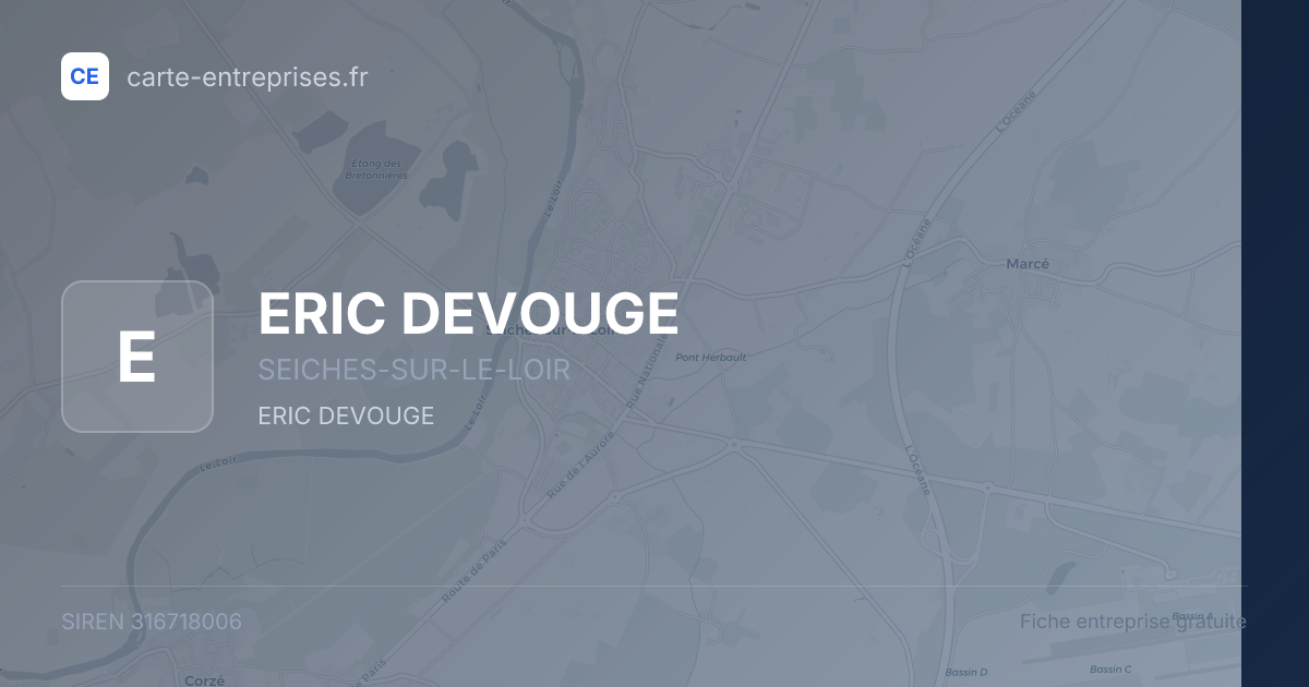 ERIC DEVOUGE — 316718006 — fiche entreprise