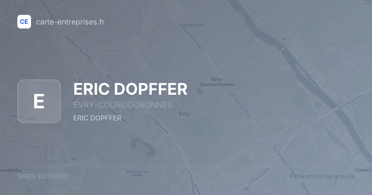 ERIC DOPFFER — 331702357 — fiche entreprise