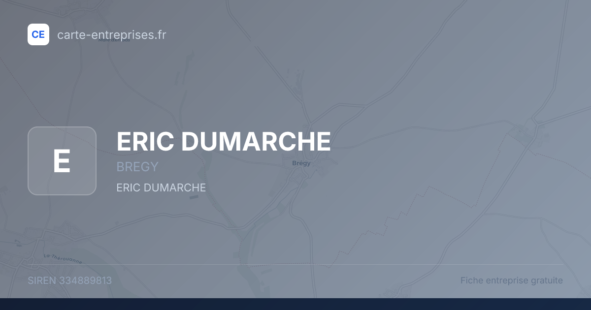 ERIC DUMARCHE — 334889813 — fiche entreprise