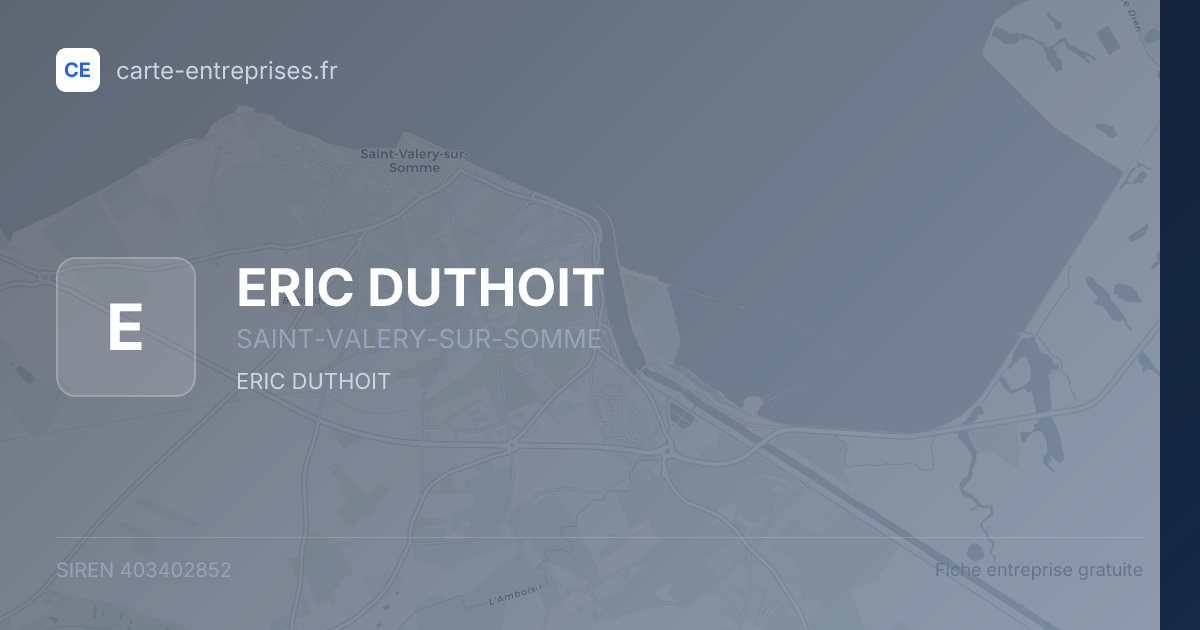 ERIC DUTHOIT — 403402852 — fiche entreprise