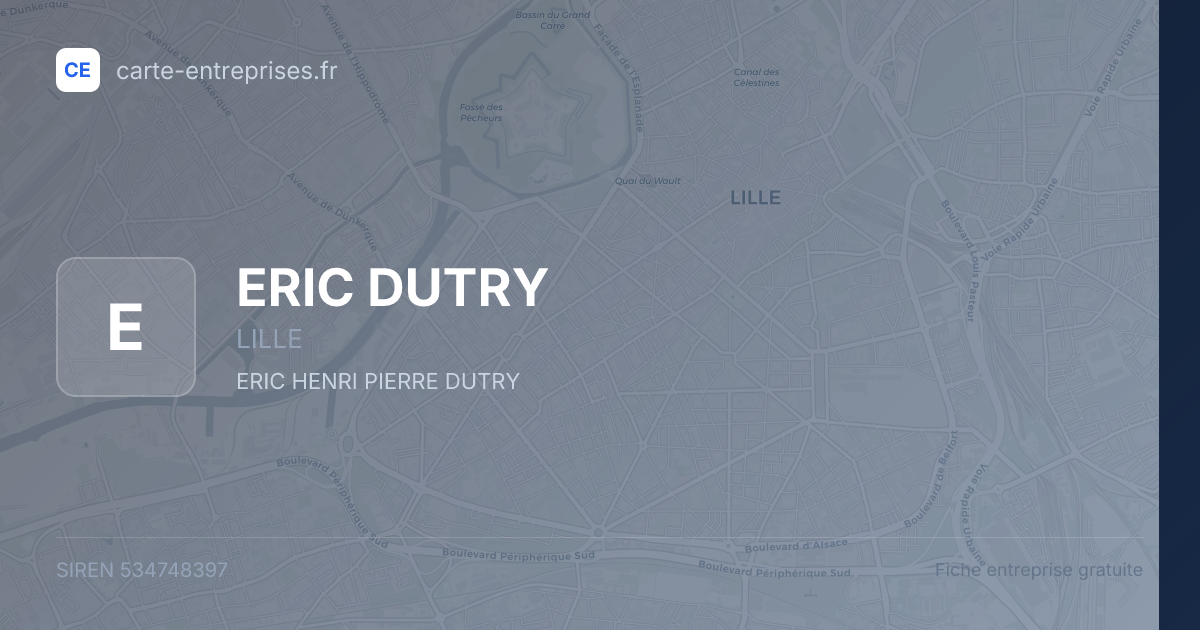 ERIC DUTRY — 534748397 — fiche entreprise
