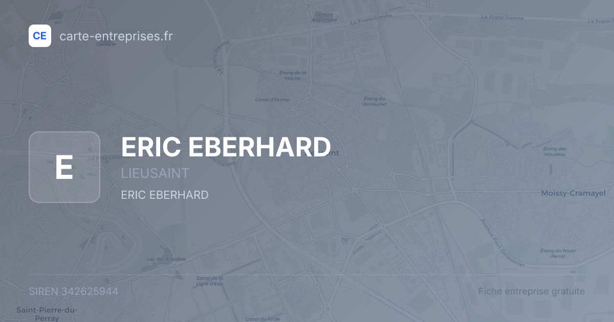 ERIC EBERHARD — 342625944 — fiche entreprise