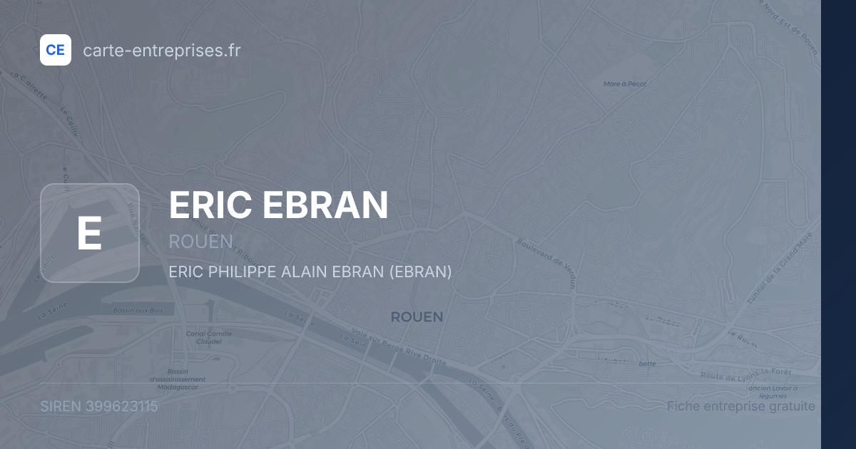 ERIC EBRAN — 399623115 — fiche entreprise