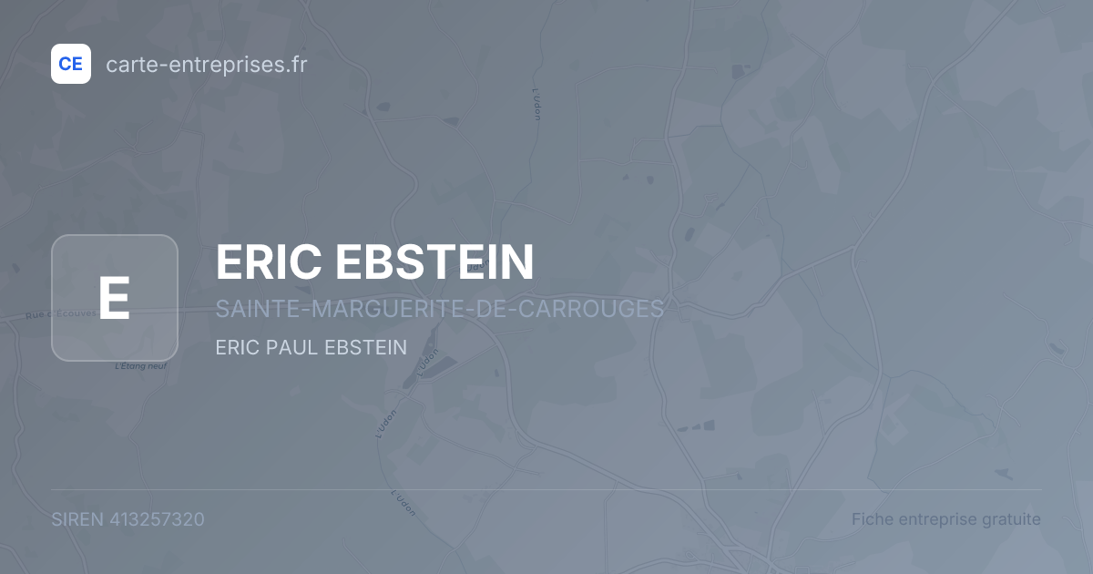 ERIC EBSTEIN — 413257320 — fiche entreprise