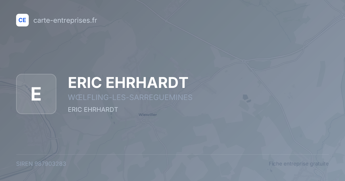 ERIC EHRHARDT — 987903283 — fiche entreprise