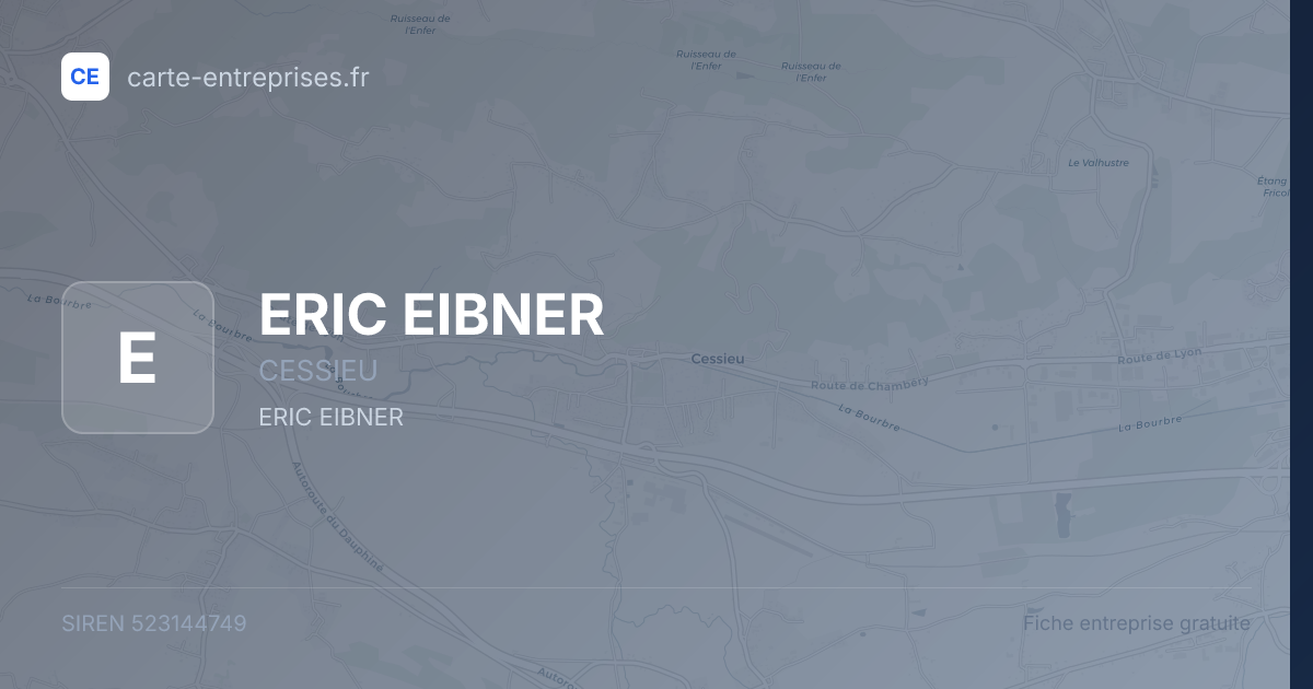 ERIC EIBNER — 523144749 — fiche entreprise