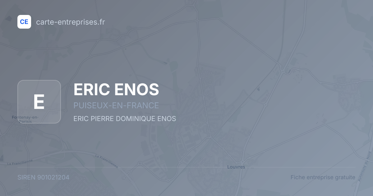 ERIC ENOS — 901021204 — fiche entreprise